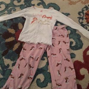 Adorable carters beagle pajamas cute pink 4T